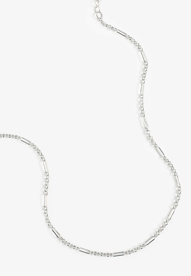 Everyday Layers Silver Link Chain Necklace