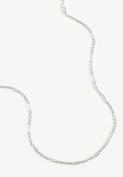 Everyday Layers Silver Link Chain Necklace