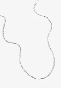 Everyday Layers Sterling Silver Plated Chain Necklace