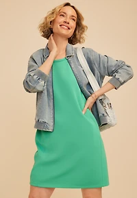 Scuba Knit Tank Dress