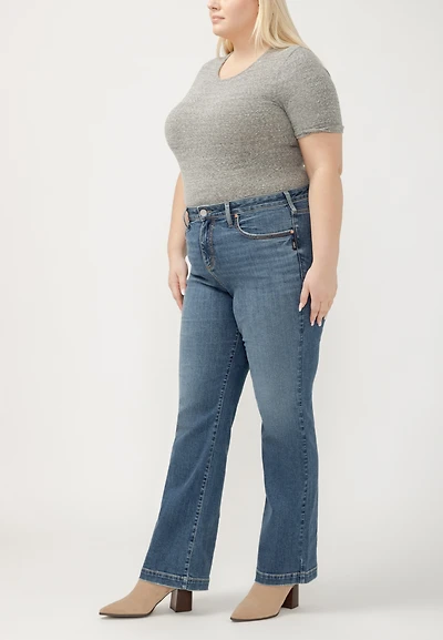 Plus Silver Jeans Co.® Avery Curvy High Rise Trouser Jean