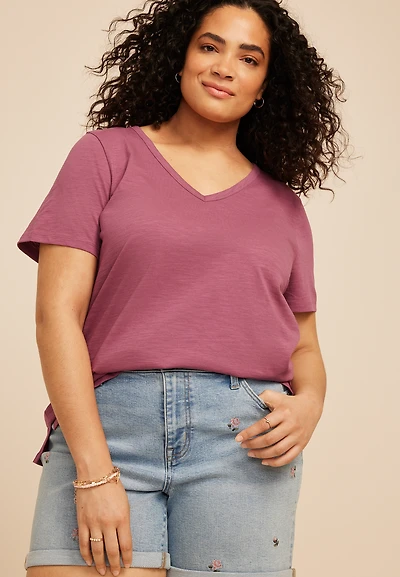 Plus 24/7 Dawson V Neck Tee