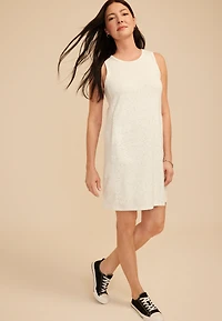 Speckled Scuba Knit Tank Dress