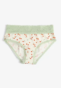 Simply Comfy Cotton Pumpkin Print Hipster Panty