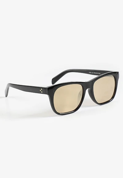 Black Square Mirror Sunglasses