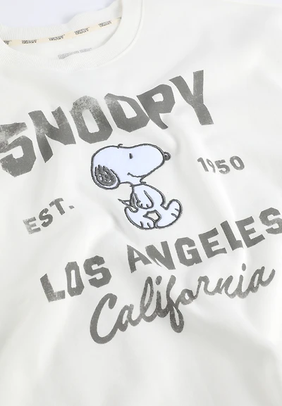 Plus Snoopy Varsity Sweatshirt
