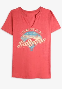 Take Me Out To The Ballgame Classic Fit Graphic Tee