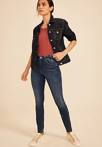 edgely™ High Rise Waist Detail Skinny Jean