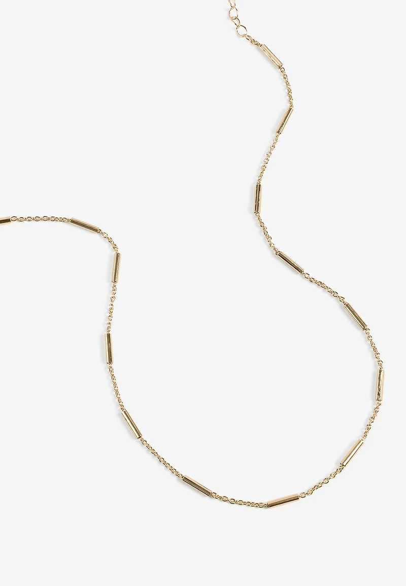 Everyday Layers Gold Bar Link Chain Necklace