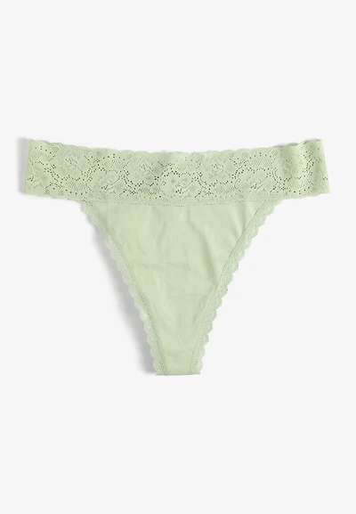 Simply Comfy Cotton Thong Panty
