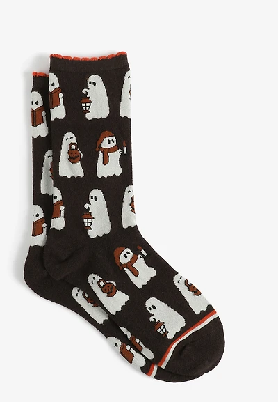Halloween Ghosts Crew Socks