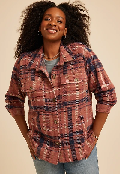 Plus Shortie Shoreline Shacket