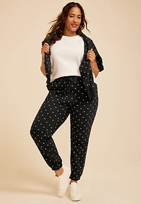 Plus Polka Dot Jogger