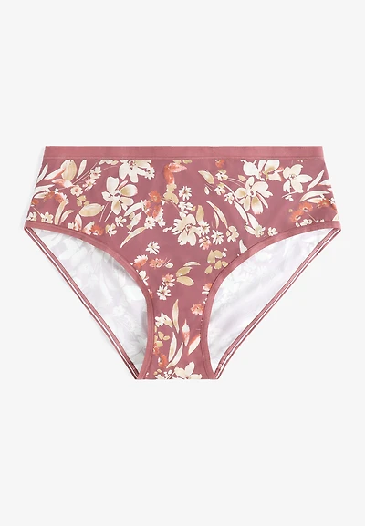 True Stretch Jersey Floral Print Hipster Panty