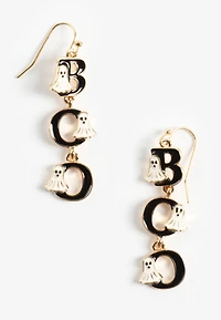 Halloween Boo Ghost Drop Earrings