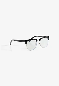 Black Round Blue Light Glasses