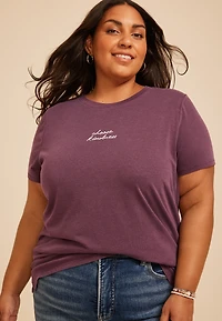 Plus Choose Kindness Embroidered Classic Fit Graphic Tee