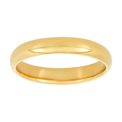 14K Yellow Gold 4mm Comfort Fit Men's Wedding Band