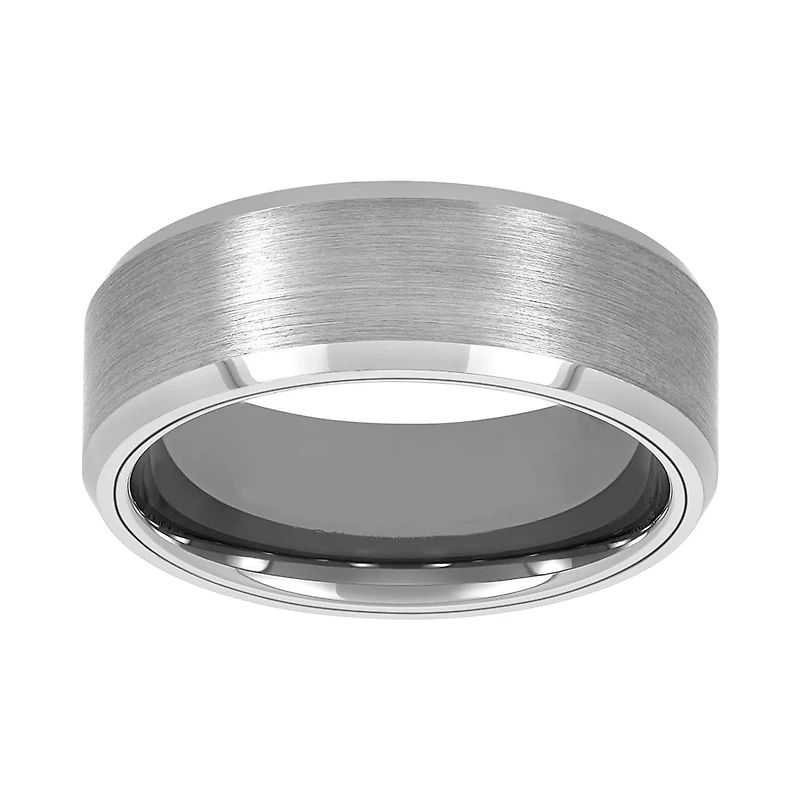 Tungsten Grey Matte Finish Men's Wedding Band