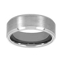 Tungsten Grey Matte Finish Men's Wedding Band