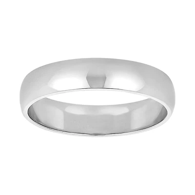 14K White Gold 4mm Ladies Wedding Band