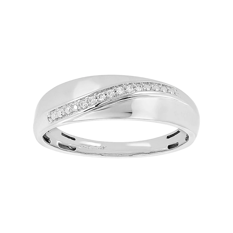 14K White Gold Marquise 1/5 Ctw Diamond Wedding Trio