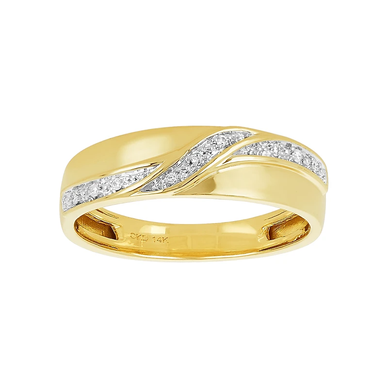 14K Gold Two-Tone Cushion Halo Diamond Wedding Trio