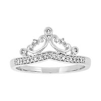 10K White Gold "The Duchess" Tiara Diamond Ring