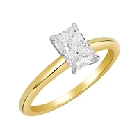 14K Yellow Gold Radiant Cut Lab Grown Diamond Solitaire Ring