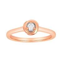 10K Rose Gold Love Knot Promise Ring