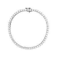14K White Gold 5 Carat Lab Grown Diamonds Tennis Bracelet