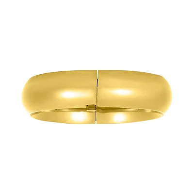 10K Yellow Gold 16mm High Polish Bangle Bracelet