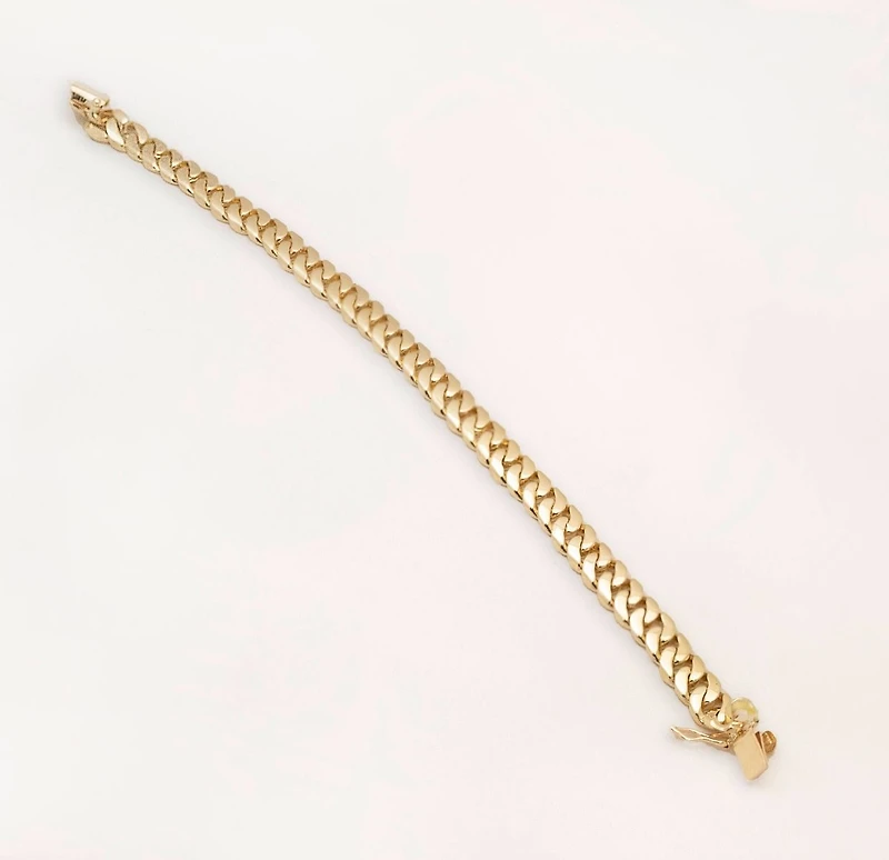 14K Yellow Gold Cuban Link Bracelet