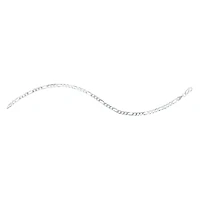 Silver 3.8mm Figaro Bracelet