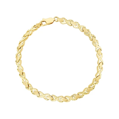 14K Yellow Gold Infinity Link Bracelet