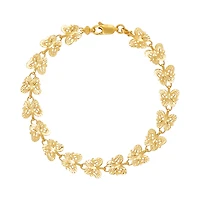 14K Yellow Gold Butterfly Cutout Bracelet