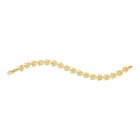 14K Yellow Gold Butterfly Cutout Bracelet