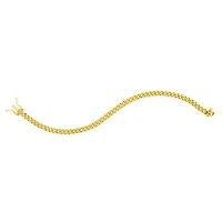 14K Yellow Gold 4.5mm Semi Solid Miami Cuban Children's Bracelet