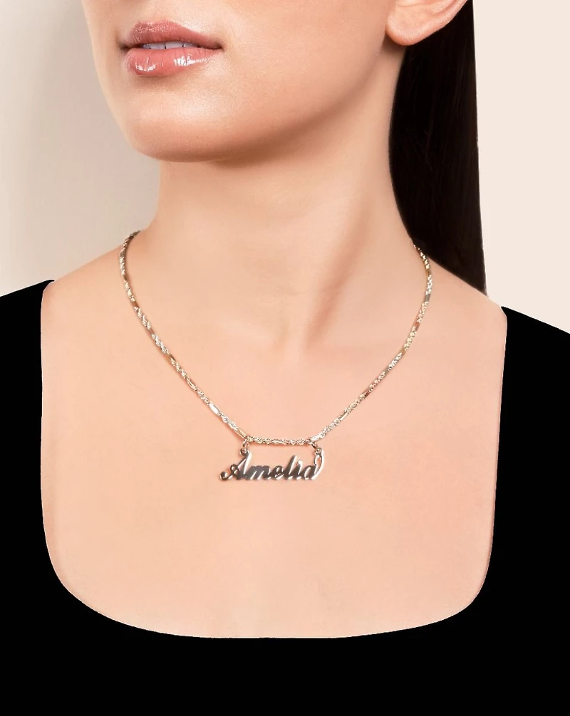 14K Tri Color Gold 2.2mm Figarope Chain