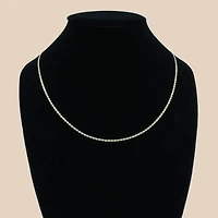 14K Gold Tri-Color 2mm Valentino Chain