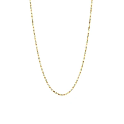 14K Gold Tri-Color 2mm Valentino Chain