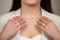 14K Yellow Gold 1.9mm Curb Pave Chain