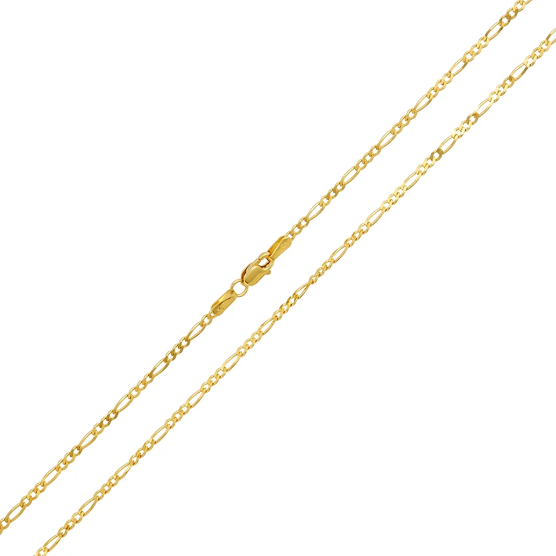 14K Yellow Gold 1.8mm Figaro Chain