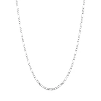 14K White Gold 2mm Figaro Chain