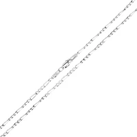 14K White Gold 2mm Figaro Chain