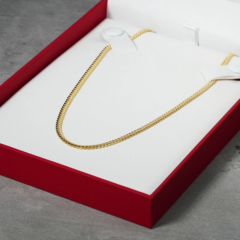 14K Yellow Gold 2.5mm Miami Cuban Chain