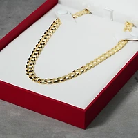 14K Yellow Gold 7.1mm Curb Chain