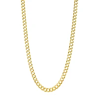 14K Yellow Gold 7.1mm Curb Chain