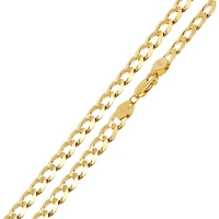 14K Yellow Gold 7.1mm Curb Chain
