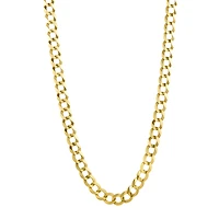 14K Yellow Gold 8.5mm Curb Chain